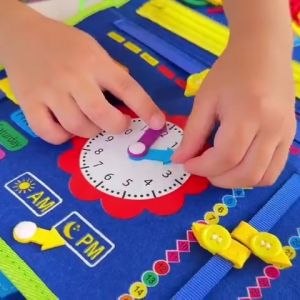 TAIYO Papan Busy Board Montessori Kain Flanel Belajar Anak Mainan Edukasi Untuk Perkembangan Sensorik Keterampilan