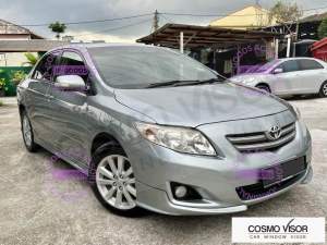 Toyota Altis / Corolla 2008 2009 2010 2011 2012 2013 Door Visor / Window Vent Visor Deflectors (MADE IN MALAYSIA)
