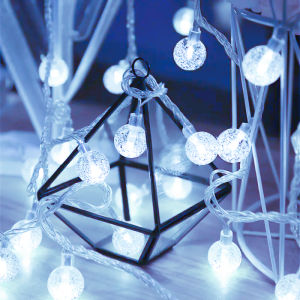 10/20/40/80LED Crystal Ball Garland String Lights Indoor Decor Wedding Holiday Christmas Lamp LED Fairy Lights Battery Operated