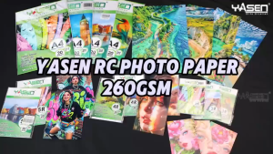 Yasen RC Glossy Photopaper 20pcs 260gsm A4 Size for Printing Picture Photo Albums Waterproof Photo Paper ID Photocard