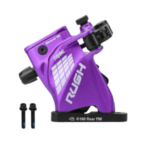 TANKE Wire Pulling Hydraulic Disc Brake Calipers Flat Mount Line Pulling Oil Disc Brake Road Bike Brake Set RUSH Front Rear