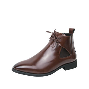 NUDANLAI | Sharp Pointed British Style Chelsea Boots Large Size