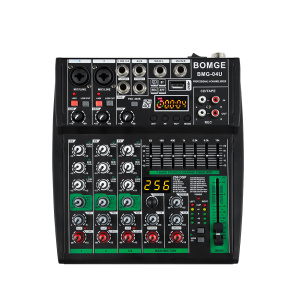 BOMGE | BOMGE Compact Mixer 256 DSP 7 Band EQ Master EQ Khung Kim Loại Hoàn Toàn 4/6/8 Kênh Bộ Trộn Ghi Âm Chuyên Nghiệp