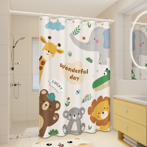WEILAISHI | Waterproof Anti-mold Drill-free Bath Curtain