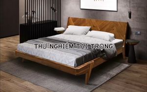 [100% Gỗ] Giường Gazelle màu Walnut KHÁNG ẨM KHÁNG MỐI MỌT SÀNH ĐIỆU HƠP THỜI Lắp ráp 30