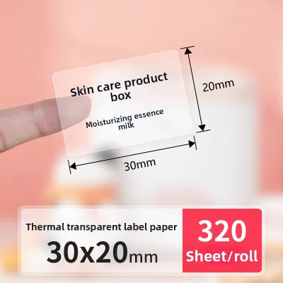 DTPrinter | Colorful Thermal Label Paper for Printing Price Tags Name Tags Home & Office Use Transparent Waterproof Tear-Resistant
