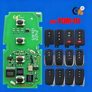 CK TOM Series Universal Key TOM-O-01 Smart PCB Remote Circuit for Toyota RAV4 Hilux Land Cruiser Lexus RX350 Supports 8A/4D