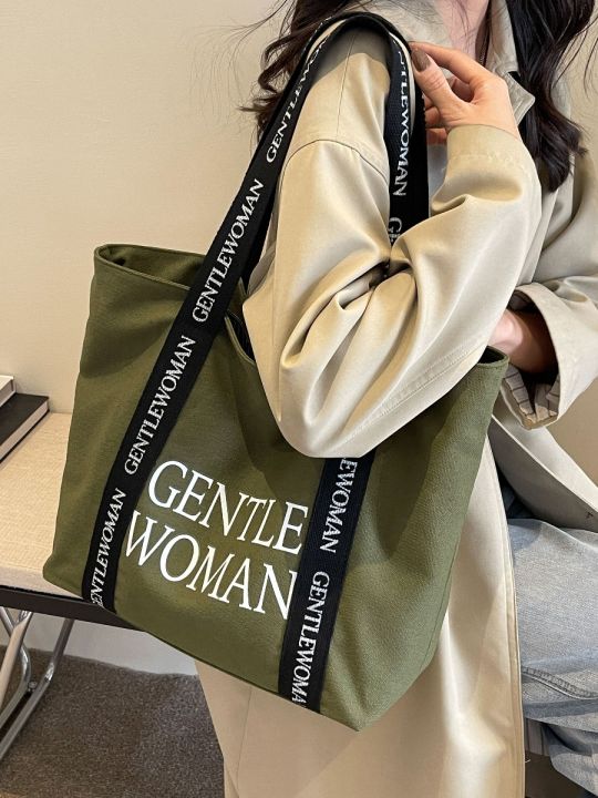 Large%20Capacity%20Canvas%20Shoulder%20Bag%20for%20Women%20Commuter%20Tote%20Bag%20School%20Class%20Handbag%20Stylish%20Korean%20Style%20Soft%20Fabric%20Bag%20-%20Image%203