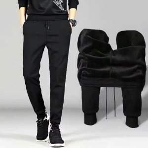 Quần nỉ lót lông nam siêu ấm chống chọi đại hànQuần Jogger Nỉ Nam Nữ Lót Lông Dày Dặn Giữ Ấm Mùa Đông
