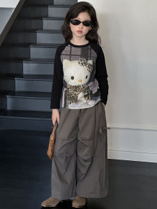 MPW | ชุดเด็กผู้หญิง ชุดสองชิ้น กางเกงขายาวลำลอง แฟชั่นฤดูใบไม้ร่วง 2025 ชุดเด็ก MPW ผ้าฝ้ายระบายอากาศได้ดี