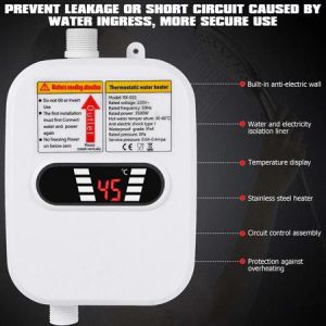 Tase Good 3500W 220V water heater instant electric water heater in bathroom faucet temperature display with