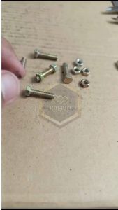 M5X20 (2 CM) BAUT MUR HEXAGON KUNING FULL DRAT BMK M5 X 20 PANJANG 2 CM DIAMETER BODY 5MM BAUT KUNING 5X20 KUNCI 8 BAUT MUR HEX M5X20MM BAUT HEXAGONAL BOLT 5 X 20MM KUNCI PAS 8MM