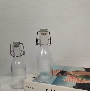 ขวดแก้วมีจุกล็อก คอร์เก้น KORKEN ขนาด 5 ออนซ์ แพ็ค 3 ใบ ขวดน้ำมีจุกล็อก Glass Bottle