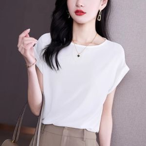 Tummy-concealing Versatile Spandex Chiffon Blouse