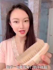 Detachable Wooden Handle Bath Brush Natural Boar Bristle Body Brush Exfoliating Skin Cleaning Brush