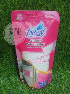 rrhett.ph RS# 1pc FARCENT 660ml PREMIUM REFILLABLE DEHUMIDIFIER ROSE ODOR ELIMINATOR PREVENTS MOLD