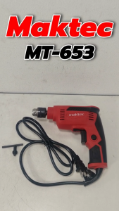 MAKTEC สว่านไฟฟ้าปรับรอบซ้าย-ขวา 6.5 mm.(1/4) รุ่น MT-653 (งานไต้หวันAAA) 💥 ส่งเร็ว รับประกันสินค้าตรงปก ไม่ตรงปกยินดีคืนเงิน💯🔥(AM)