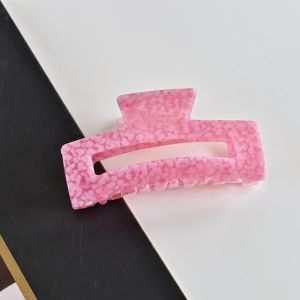 1 piece set for women Multicolor acetate rectangular Shark clip Y2K style for daily life Wear thick hair thin hair for casual us