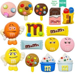 Cartoon Chocolate Bean Sweet Cone Decorative Shoe Buckle Hole Shoe Flower Accessory Cross Adaptability Fashionable Shoe Clip