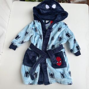 Bộ Đồ Ngủ Bằng Vải Nhung Coral Dày Dặn Mùa Đông Cho Bé Trai Spiderman Dog Paw Soft Robe Ấm Áp Thoải Mái Mặc Nhà