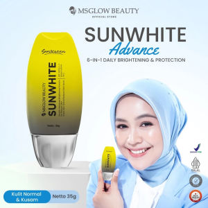 MS GLOW - Bundling Whitening Day Cream dan Sunwhite Daily Cream