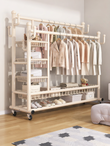 JIAJIESHI | Mobile Sturdy Indoor Bedroom Clothes Hat Rack