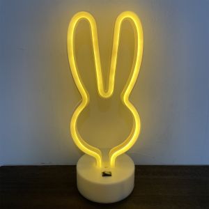 Bedroom LED Decorative Lamp Neon Atmosphere Small Table Lamp Esports Popular Bar Light Cartoon Style USB Powered Decoration