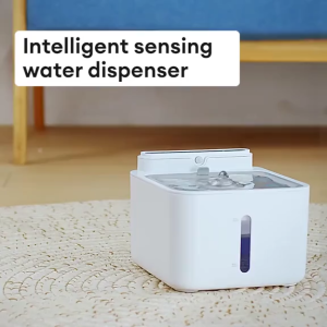 GREENPETS Cat Water Fountain 60 Days Battery Life Intelligent Sensing Automatic Pet Water Dispenser with 2 Filters Stainless Steel Ultra Quiet