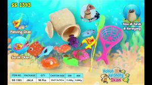 Mainan Edukatif Anak: Pancingan Magnet & Keranjang Bisa Di Tutup