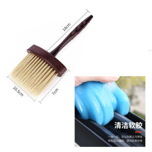 Real Wood Car Air Conditioner Outlet Cleaning Brush Dust Removal Soft Bristle Brush Auto Interior Wash Tool Car Cleaning Supplies