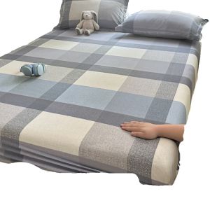 Antarctic People Pure Cotton Bed Canopy Single Piece Thickened Mattress Protector Cover New 2024 Dormitory Bed Sheet Set