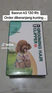 PUCUK BaoRun Alat mesin Cukur Elektrik Bulu Hewan domba anjing kambing kucing super tajam cas -k5