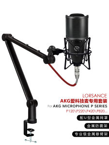 LORSANCE Professional Metal Shockproof Arm Stand for AKG P120/220/P420/820 Dynamic Microphone Stand Sturdy And Durable