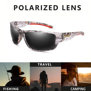 LOISRUBY Polarized Fishing Sunglasses Men Camouflage Driving Outdoor Sports Cycling Running Goggles UV400 Tackle Eyewear