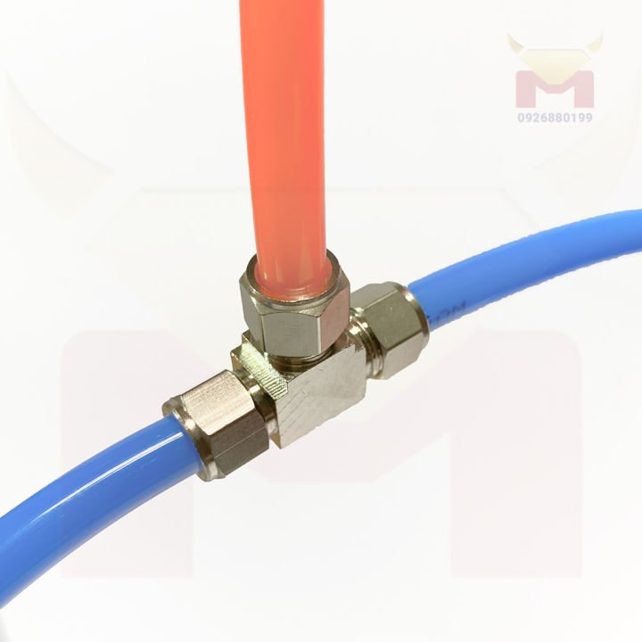 Nối nhanh dây hơi đường kính ngoài 8mm kiểu chữ T siết ren tháo lắp ...