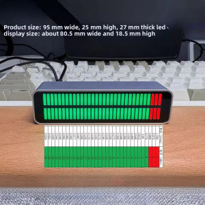 Dual 32-bit Stereo Level Indicator Lights Voice Control or 3.5mm Audio Line Input Type-C 5V