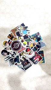 Japan Naruto Anime Cartoon Sticker 50Pcs/Set DIY Fashion Waterproof Tumbler Decals Doodle Stickers 16AZ