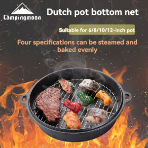 CAMPINGMOON Dutch Pot Bottom Mesh with Thickened 304 Stainless Steel Steaming Rack Braised and Grilled pot Mesh Pizza Rack