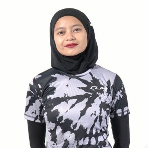 Jerjhon Jersey Olahraga Women Slimfit SHORT Sleeve - Run Pro Series Natural Bliss