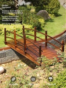 XiMei WoodWork | Garden Arch Wooden Bridge