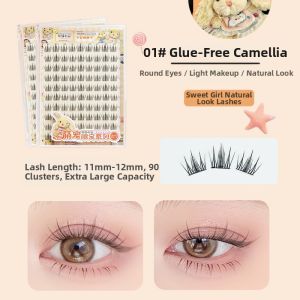 MENGJIESHANGPIN | Large Capacity Pet-friendly Adhesive-free Natural False Eyelashes