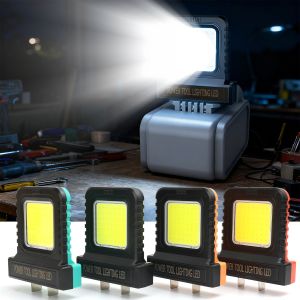 ไฟทำงาน LED กันน้ำ IP67ไฟทำงานแบบปลั๊กปรับได้อุปกรณ์เครื่องมือไฟฟ้าบ้านแบตเตอรี่ลิเธียมแพ็คแหล่งจ่ายไฟ