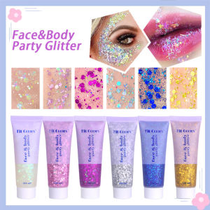 Fish Scales Highlighter Body Glitter Gel Face Lip Sequins Eyeshadow Glitter Powder Party Stage Festival Makeup Hair Decoration
