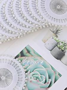 120Pcs 3 Colors of Sewing Needles Straight Needle Needles Colored White Round Bead Head Dress Craft of Quilting Needles