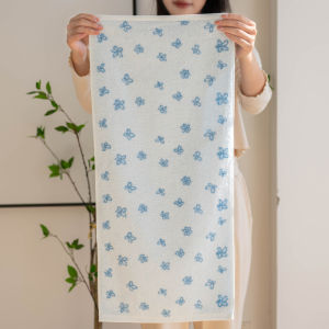 ผ้าขนหนูผู้หญิงผ้าฝ้ายแท้ลายดอกไม้ขนาดเล็กนุ่มสบายสำหรับใช้ในบ้าน ผ้าขนหนูสำหรับหน้ามือ ผ้าขนหนูสำหรับห้องน้ำ ผ้าขนหนูซับน้ำได้ดี