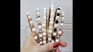 Bando Rambut Bondu Mutiara Fashion Wanita Korea Cantik Lucu Premium