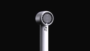 Mini handheld fan with LED digital display screen maximum wind speed of 9m/s rechargeable portable handheld fan