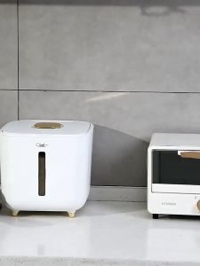 【Free Shipping】5/10KG Rice Storage Box Grains Bucket Household Cereal Rice Bucket Insect Moisture Proof Sealed Kitchen Organizer