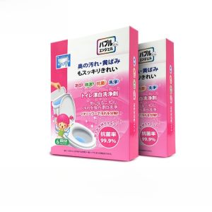 No-Brush Toilet Cleaning Block Bleaching Deodorizing Antibacterial Home Toilet Cleaner Slow Release Tablet for Household Use