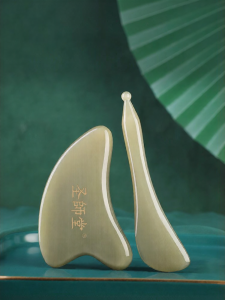 Natural White Water Buffalo Horn Beauty Specialized Gua Sha Board For Eye Meridian Massage